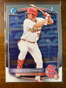 Bowman J.J Wetherholt 2025 #BCP-22 1er Bowman cromo Cardenales de San Luis - Imagen 1 de 2