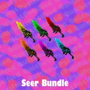 Paquete de cuchillo y pistolas piadosas Roblox Murder Mystery 2 MM2 Seer