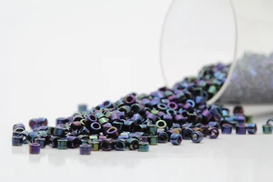 Miyuki Delicas 11/0 Iris Blue Seed Beads DB-002 - Picture 1 of 2