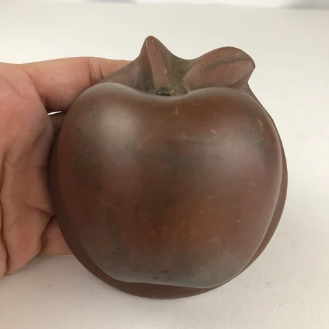 Vintage Red Apple Metal Door Knocker Cover