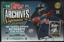 IN STOCK 2021 Topps Archives Signature Series Baseball Hobby Box 1 Encased AUTO