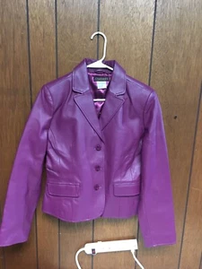 Chadwick's Collection Women's Size 8 Maroon Leather Jacket - Picture 1 of 10