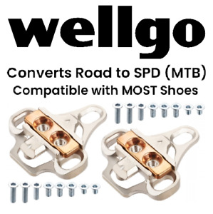 Wellgo RC-8 Cleat Adapater Road to SPD MTB Converter RC8 Convert Clipless Bike