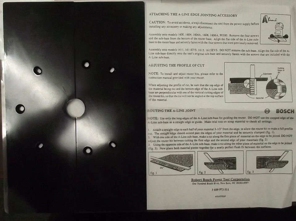 Bosch 3601039504 A-Line Router Subbase USA - Image 1 of 1