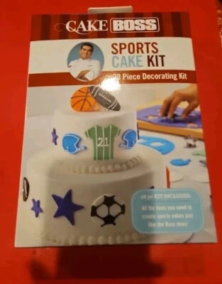 Cake Boss Complete Cake Kit 28 Piece Decorating Kit Sports Theme New in Box - Image 1 of 3