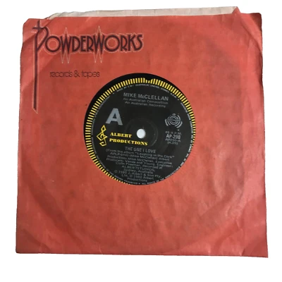 Mike McLellan(The One I Love)( Laughing In The Dark) Single 45 Vinyl Record 1980 - Image 1 of 4