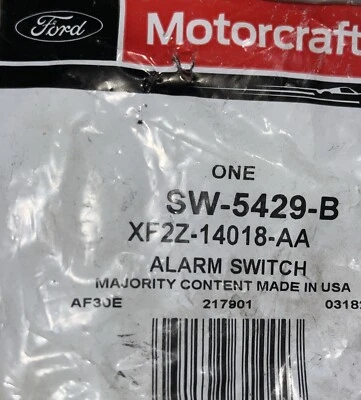 Interruptor de advertencia de puerta abierta Motorcraft SW-5429-B Foto 1 de 2