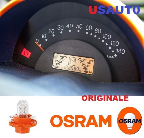 LAMPADA CRUSCOTTO SMART FORTWO 450 DAL 98/07  OSRAM  12V 1,1W QTA3PZ. - Immagine 1 di 1