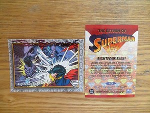 1993 SKYBOX DC THE RETURN OF SUPERMAN CARD # 43 SIGNED JON BOGDANOVE, WITH POA