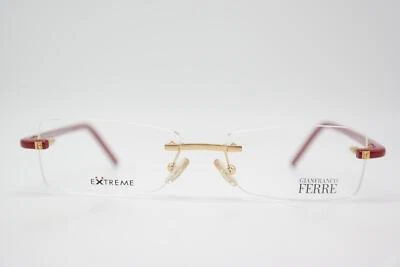 Gianfranco Ferre GF13801 Gold Red Rimless Eyeglass Frame New - Image 1 of 4