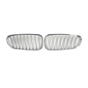 2Pcs/Set Chrome Kidney Front Grille Fits For BMW E85 E86 Z4 2003 - 2008 Grill - Picture 1 of 7