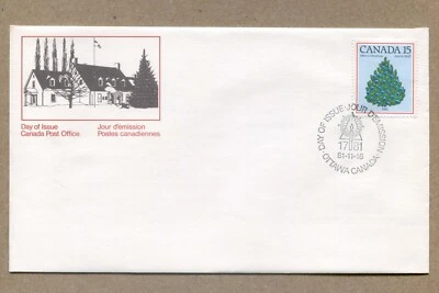 CANADA First Day Issue Series 1981-11-16, Christmas Tree-1981. 15¢ STAMP COVER - Image 1 of 2