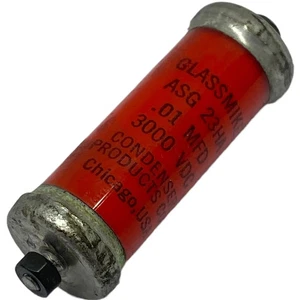 0.01uF 10nF 3000V 3KV Oil Filled Capacitor ASG23HA Glassmike - Picture 1 of 1