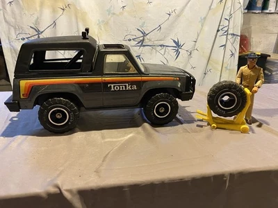 1979 Tonka Big Duke Bronco Pickup Truck 20" Aço Prensado MR-970 + Acessórios - Imagem 1 de 4