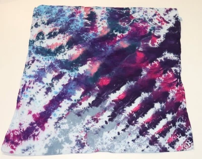 Bandana Tie Dye XL 24" X 24" Púrpura Árbol Bosque 100% Algodón Foto 1 de 2