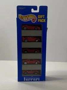 HOT WHEELS 1993 FERRARI 5 PACK GIFT SET ALL RED 12405 New in Box! 1/64 - Picture 1 of 24