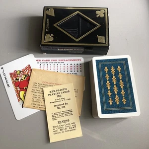 Diseño Kem Blue Florence Fleur Du Les completo con estuche para tarjetas de repuesto - Imagen 1 de 15