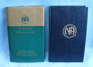 Lot of 2 Narcotics Anonymous Books, Twleve Steps and Book One - Picture 1 of 5