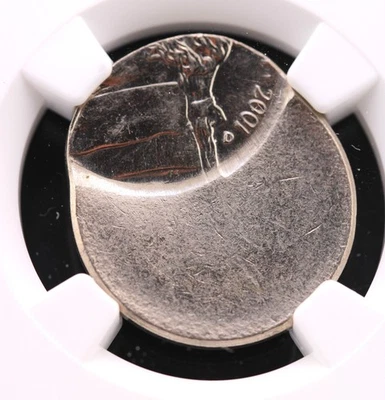 2001-D 5C Jefferson Nickel NGC MS 63 Struck 55% Off Center - Image 1 of 4
