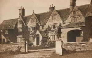 Burford England Oxfordshire Westhall Hill Manor Vintage Postkarte - Bild 1 von 2