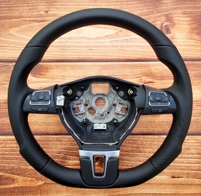 Lenkrad für VW Passat 3C B7 Lederlenkrad Leder Tuning 30-3098 - Bild 1 von 4