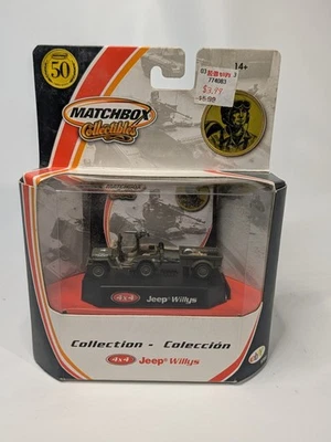 2001 MATCHBOX COLLECTIBLES Micro SCALE 4 X 4 JEEP WILLYS WITH TRAILER--NEW - Image 1 of 4