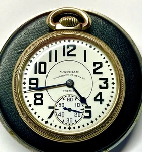 Reloj Bolsillo Talla 16 Waltham Vanguard 23 Joya Estilo Ferrocarril ~ Funcionando - Imagen 1 de 9