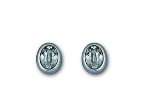 Swarovski Neptune Indian Sapphire Pierced Earrings 1076300 - Picture 1 of 13
