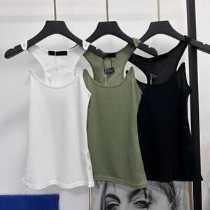 Invisible Strap Design Y/project Vest Ribbed Cami Tank Sleeveless Women Tops