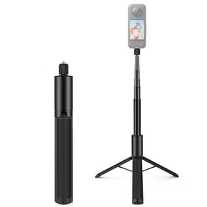 PULUZ 4FT Retractable Invisible Selfie Stick with Tripod For Insta360 X4 / X3 US - Picture 1 of 8