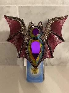 Bath & Body Works BAT Wallflower Plug Nightlight Halloween Bejeweled Gem Purple
