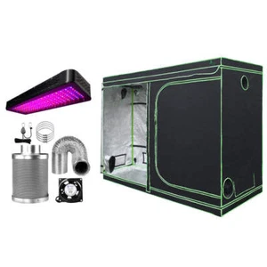 Green Fingers Grow Tent Light Kit 280x140x200CM 2000W LED 6" Vent Fan,Green Fing - Picture 1 of 8