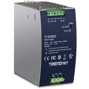 TRENDnet TI-S24052 240W, 52V DC, 4.61A AC to DC DIN-Rail Power Supply - Picture 1 of 5