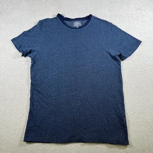 London Peter Werth Crew Neck Shirt Mens Size Large Blue Short Sleeve Casual Soft - Imagen 1 de 12