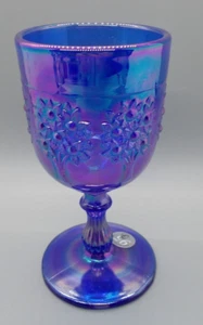 FENTON COBALT CARNIVAL ORANGE TREE WEINKELCH 2000 HOACGA - Bild 1 von 6