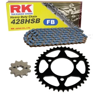 Chain Set Rieju RS-2 Naked 125 05-10 Chain RK RC 428 Sb 130 Open Blue 14 - Picture 1 of 4