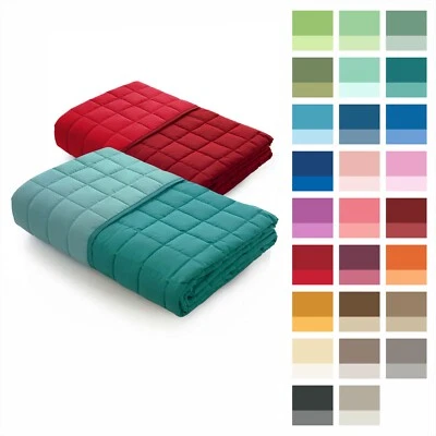 Trapuntino Caleffi Modern Copriletto trapuntato tinta unita double face - Immagine 1 di 2