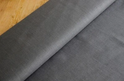 Leinen Uni MAUSGRAU - Stoff Meterware - 100 % Leinen *** 50 cm x 140 cm *** - Bild 1 von 2