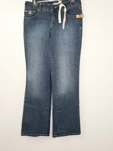 Ruff Hewn Women's Modern Bootcut Mid Rise Medium Wash Denim Jeans Size 6S New - Picture 1 of 8