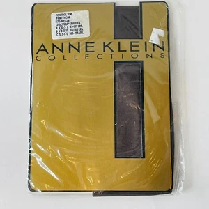 Vintage NOS Anne Klein Pantyhose Control Top Charcoal Size B Lycra Spandex  - Picture 1 of 4