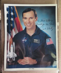 Carl E. Walz NASA Autographed 8x10 Photo SPACE SIGNED - Picture 1 of 4