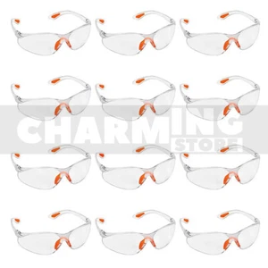 12PCS Safety Glasses Anti-Fog Clear Lens Adjustable Strap Scratch Resistant AU - Picture 1 of 12