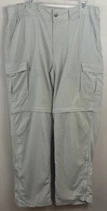 Columbia Convertible Pants Mens 38 X 32 Titanium Nylon Cargo Pockets Outdoors - Picture 1 of 7