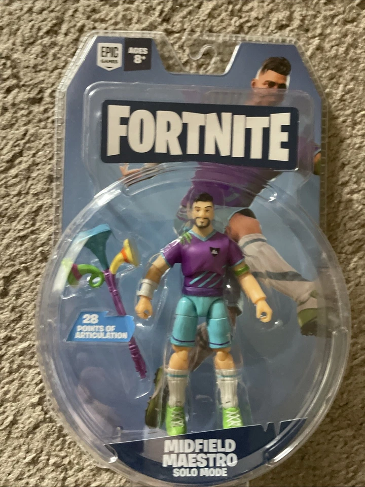 JAZWARES FORTNITE 4” Action Figure MIDFIELD MAESTRO Solo Mode MOC 2020