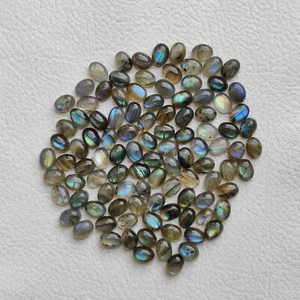 8X6 MM Forma Ovalada Llamativa Labradorita Cabujón Piedra de Diseñador Labradorita V93-4 - Imagen 1 de 3