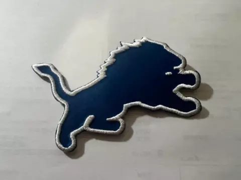 Large NFL Detroit Lions Jacket Patch.Mint.Fast same day Shipping Cover