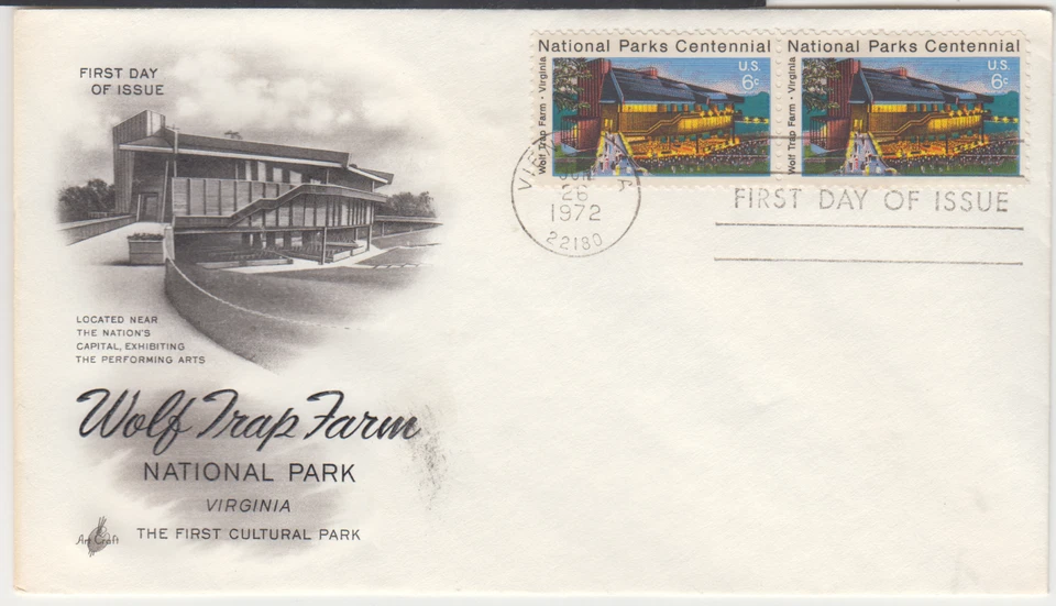 USA  1972  / USED - FDC  SCOTT # 1452  DOUBLE - Image 1 of 1