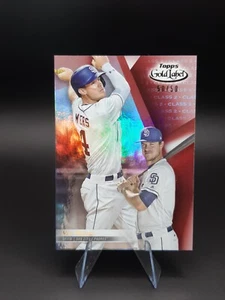 2018 Topps Gold Label Class 2 Red 50/50 Wil Myers #82 - Picture 1 of 2