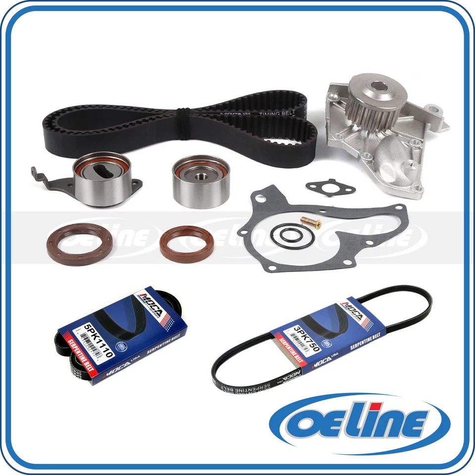 Kit de correa de distribución para Toyota Camry 1992-2001 2,2 L L4 bomba de agua 2x correa serpentina Foto 1 de 4