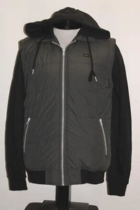 RVCA Mens Small S hoodie/hooded w/attached vest Sweatshirt Combine ship Discount - Picture 1 of 3